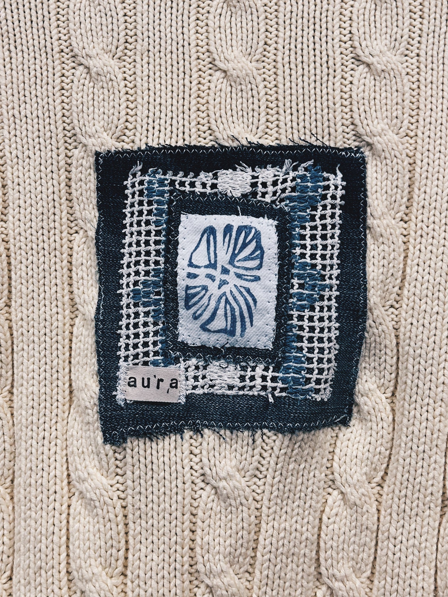 FLORAL BLOOM BLOCKED HOODED SWEATER
