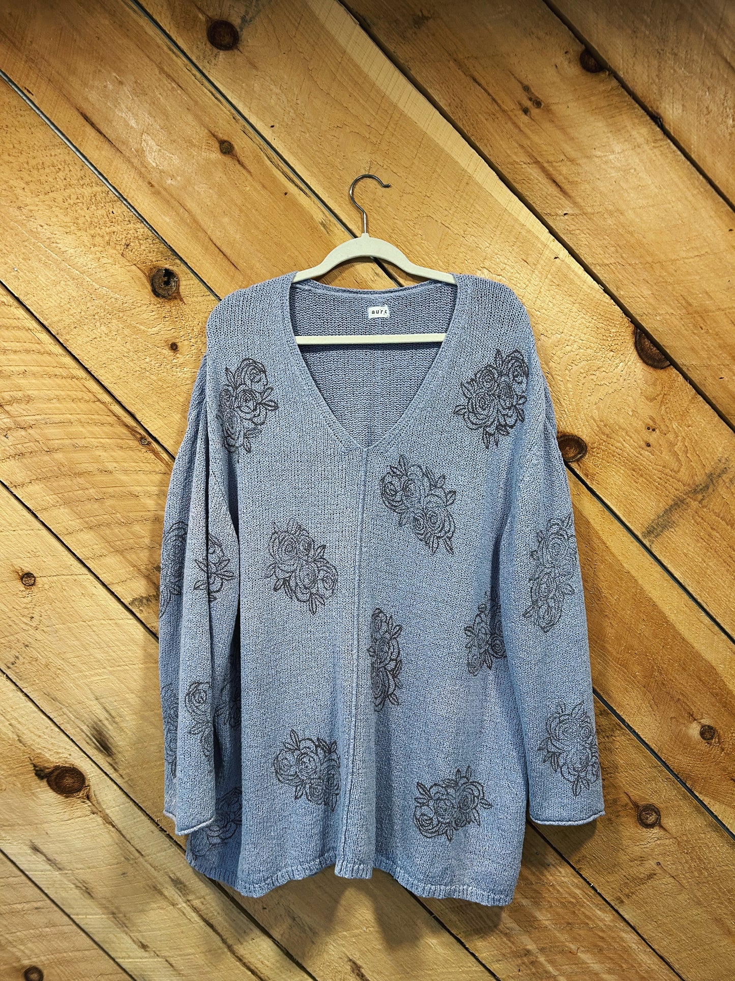 GARDEN BLOOM BLOCKED SWEATER