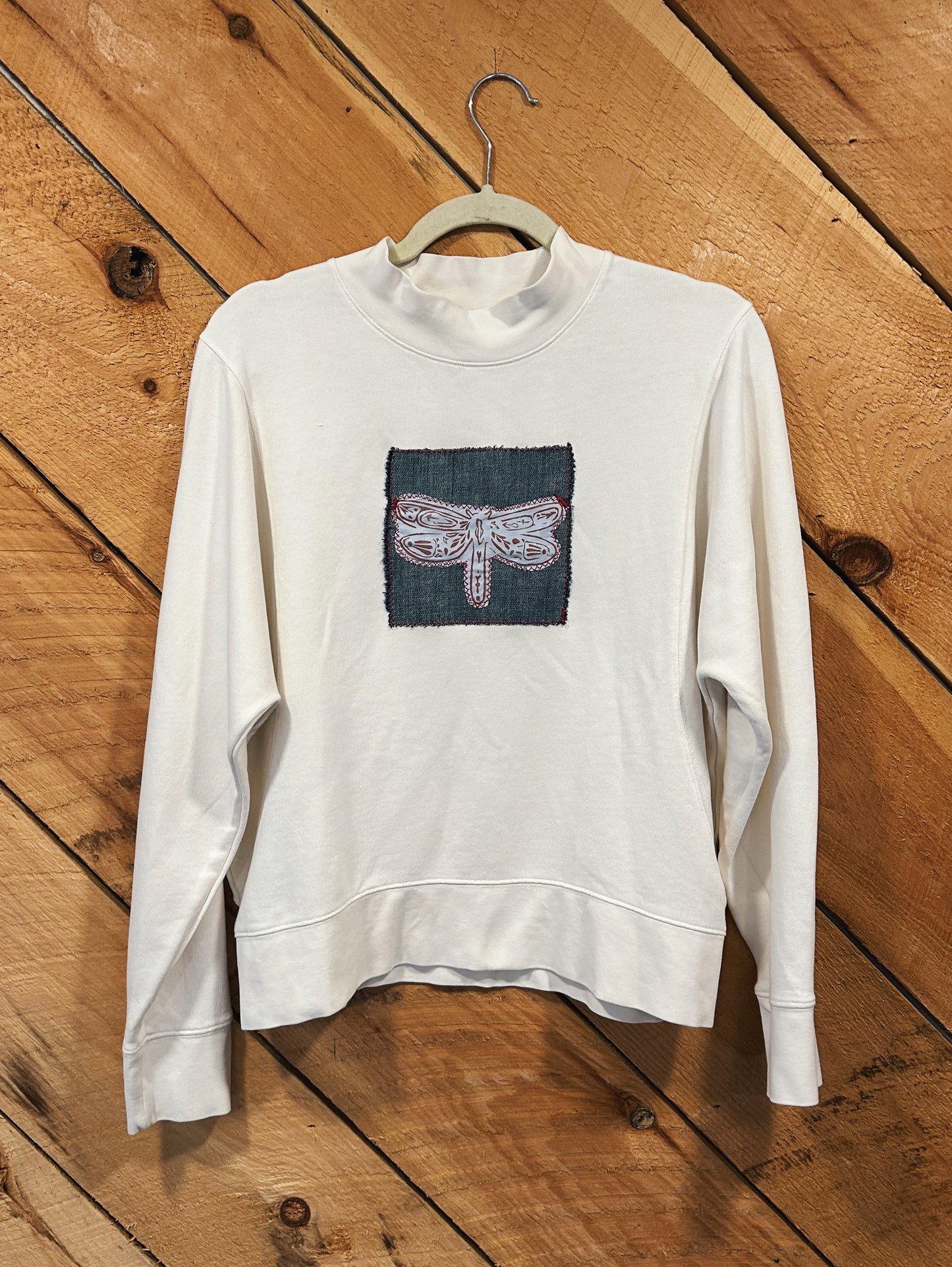 INDIGO WINGS BLOCKED SWEATSHIRT