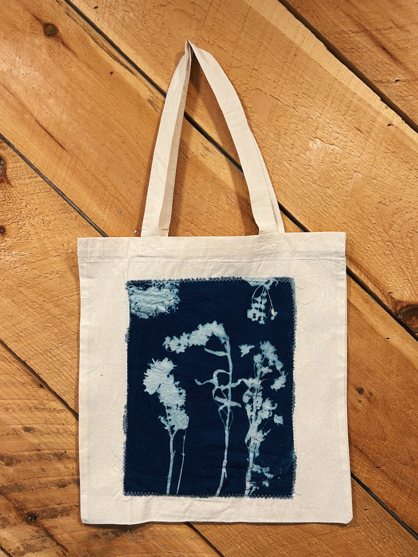 MOONLIT FERN CYANOTYPE TOTE