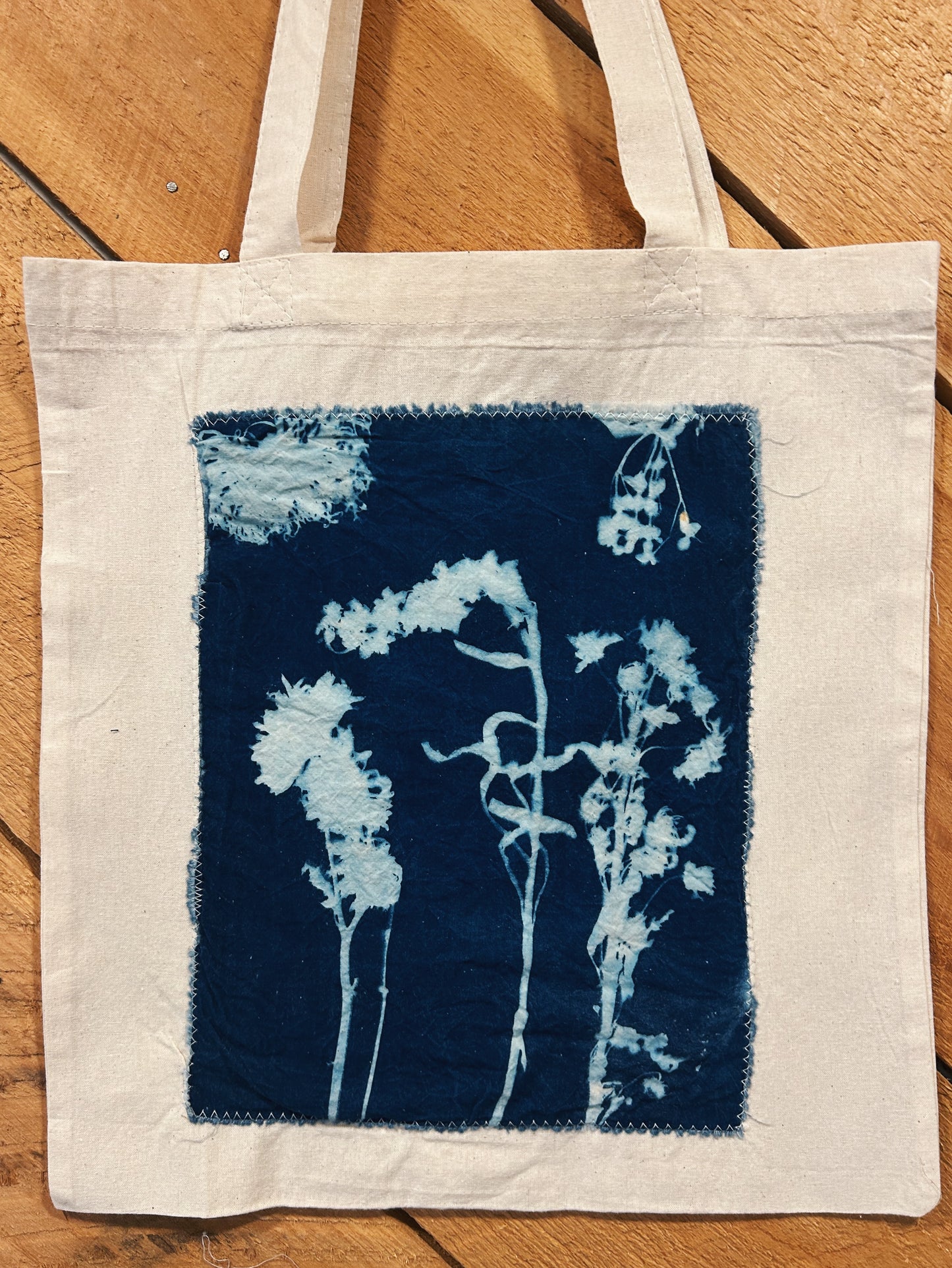 MOONLIT FERN CYANOTYPE TOTE