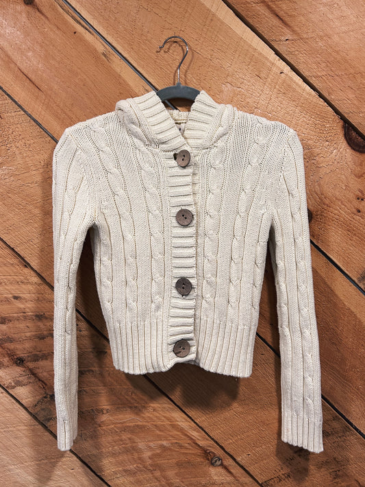 FLORAL BLOOM BLOCKED HOODED SWEATER