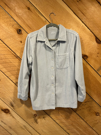 CORDED VELOUR BLOCKED SHIRT