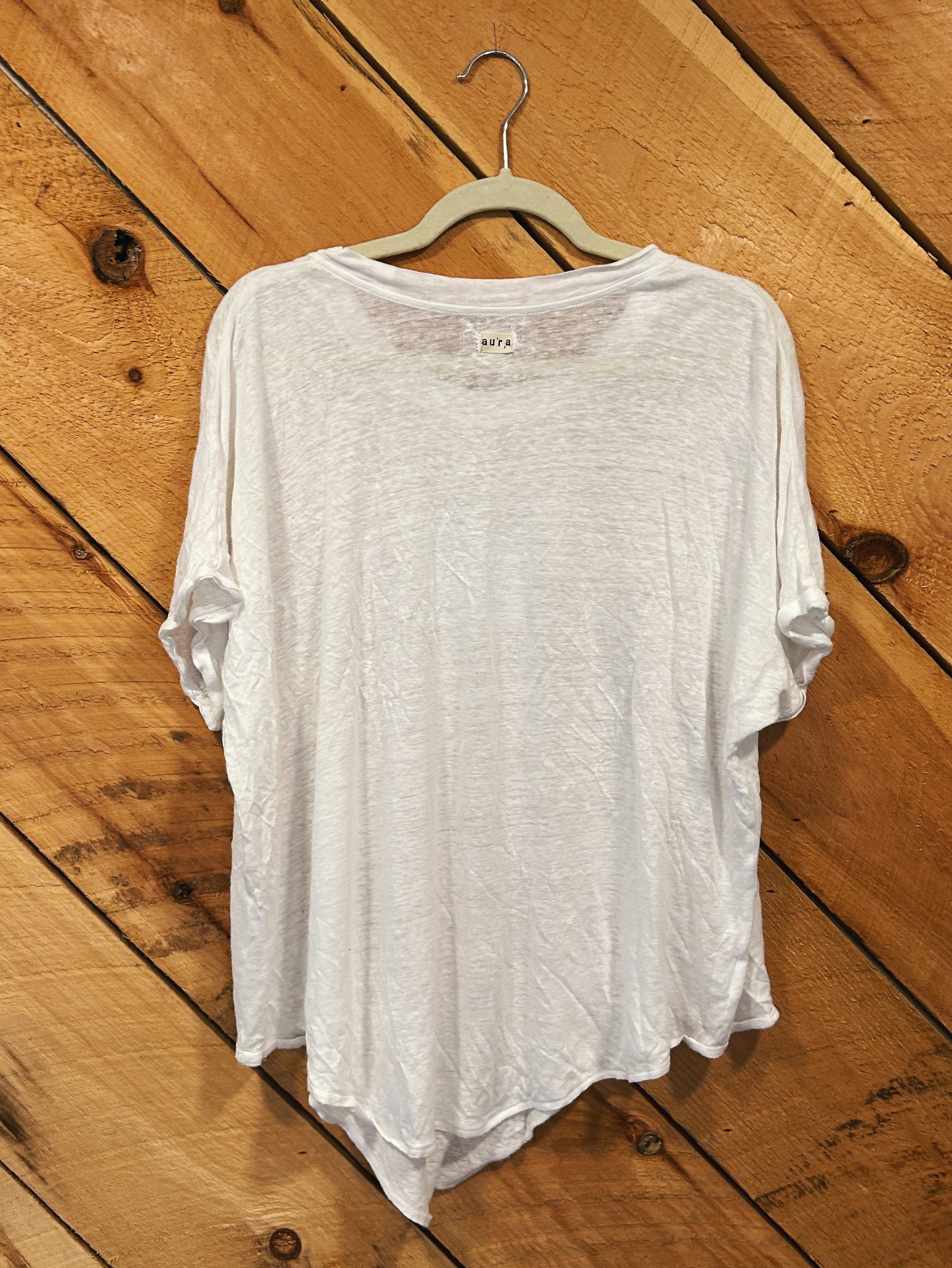 BOTANICAL BLOCKED LINEN TEE