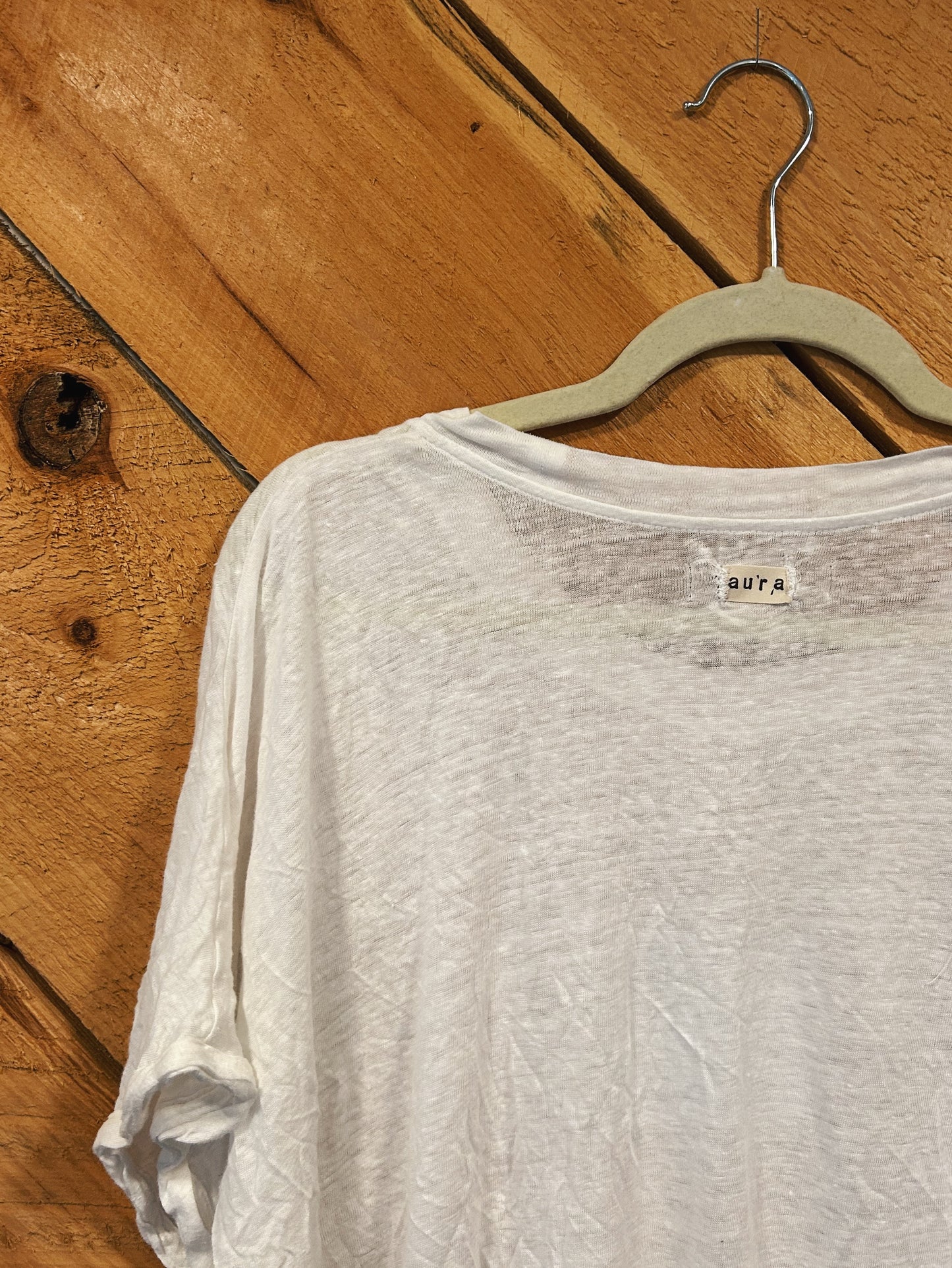 BOTANICAL BLOCKED LINEN TEE