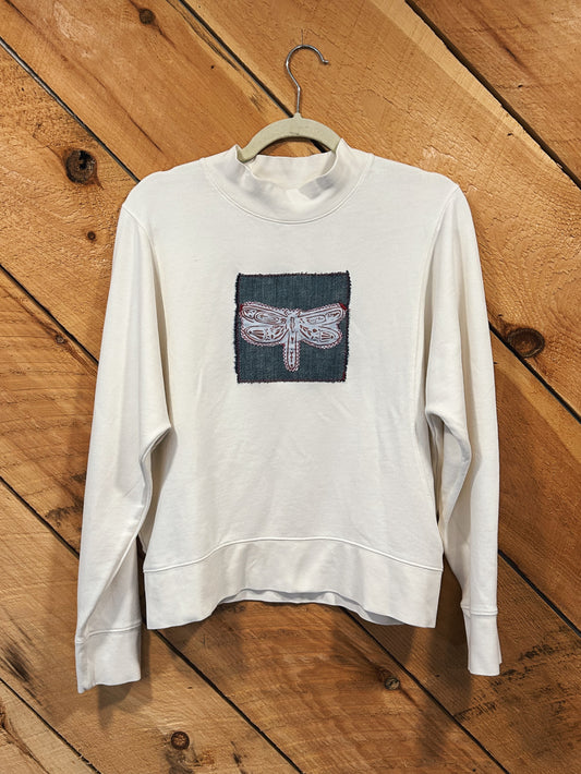 INDIGO WINGS BLOCKED SWEATSHIRT