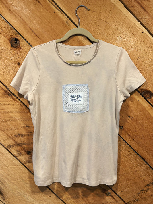 BOTIANC BLOOM BLOCKED TEE