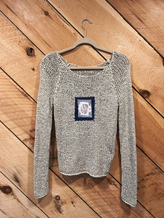 BOTIANCAL BLOOM CROCHET SWEATER