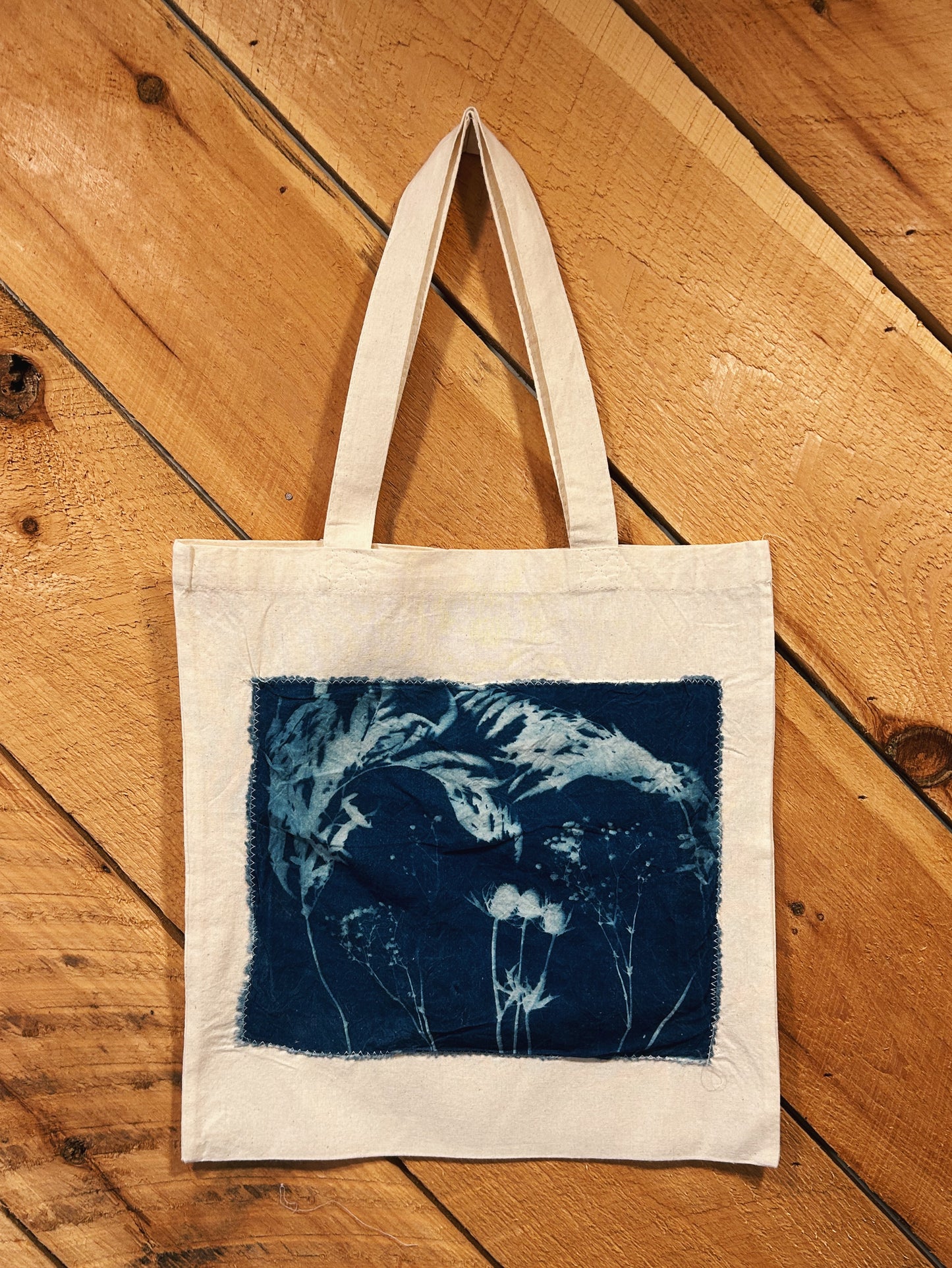 WILD MEADOW CYANOTYPE TOTE