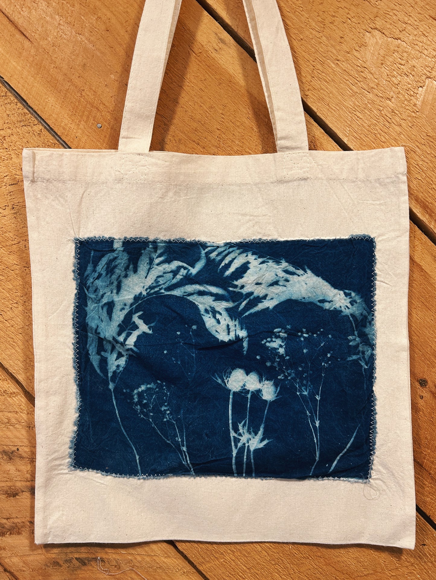 WILD MEADOW CYANOTYPE TOTE